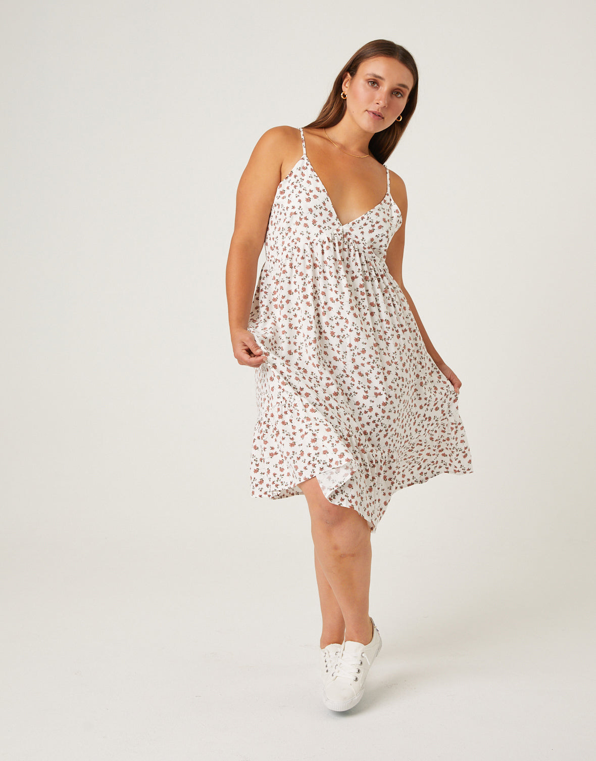 Plus Size Casual Floral Sundress