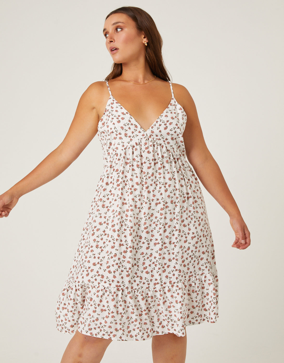 Plus Size Casual Floral Sundress