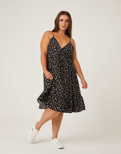 Plus Size Casual Floral Sundress
