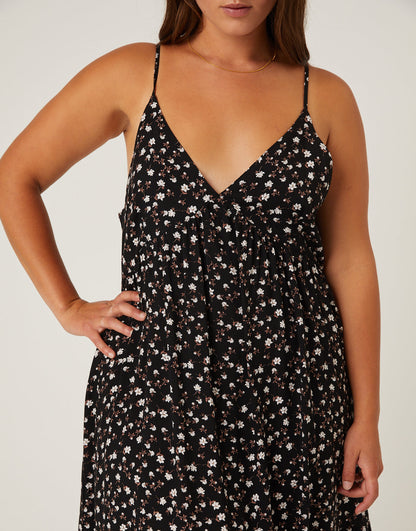 Plus Size Casual Floral Sundress