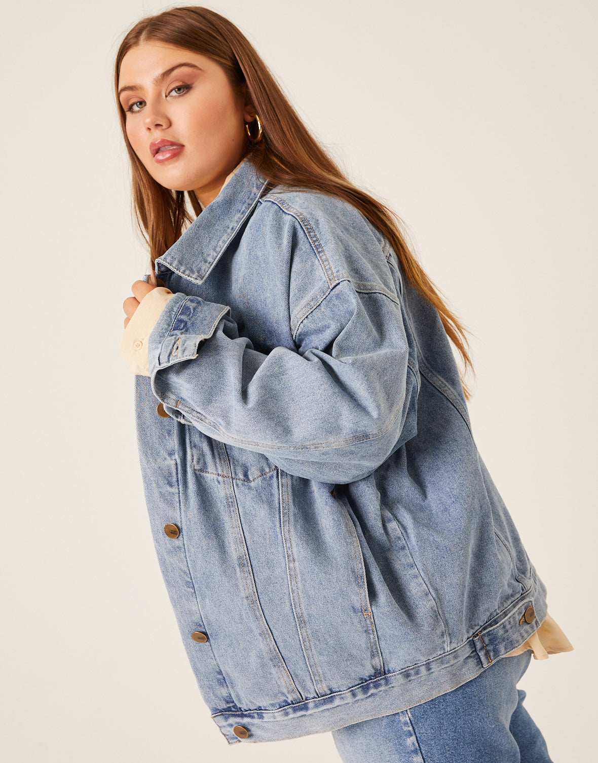 Plus Size Boyfriend Denim Jacket