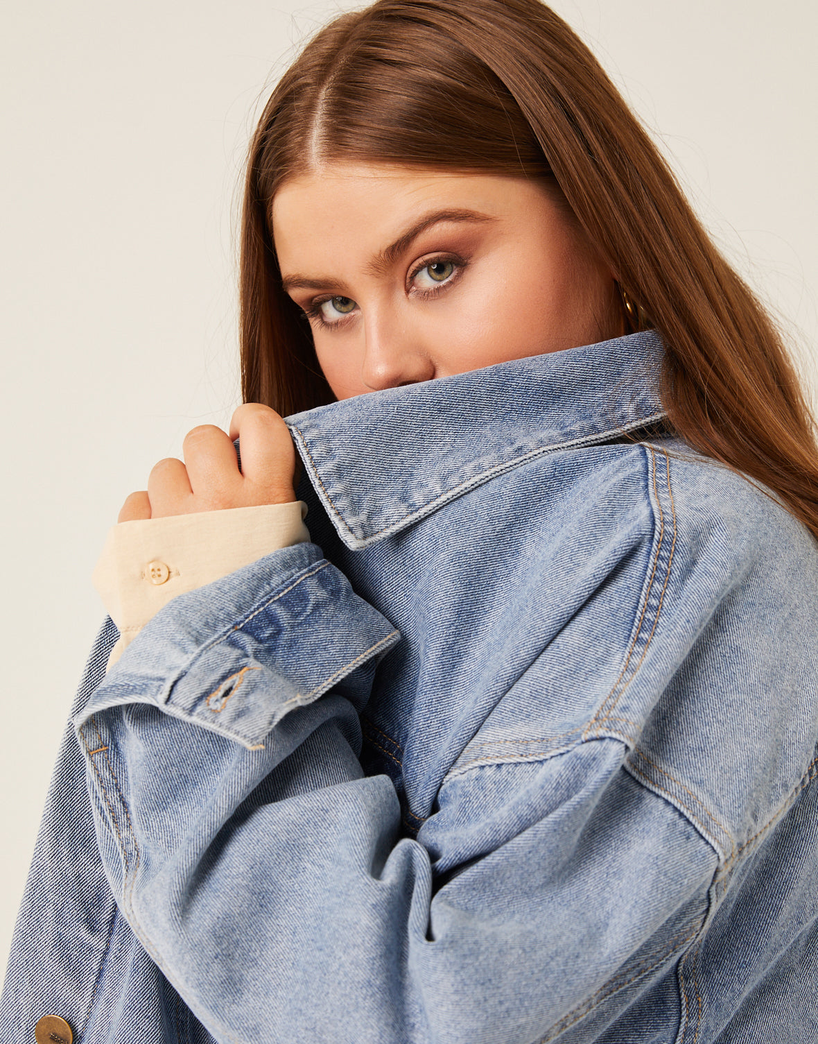 Plus Size Boyfriend Denim Jacket