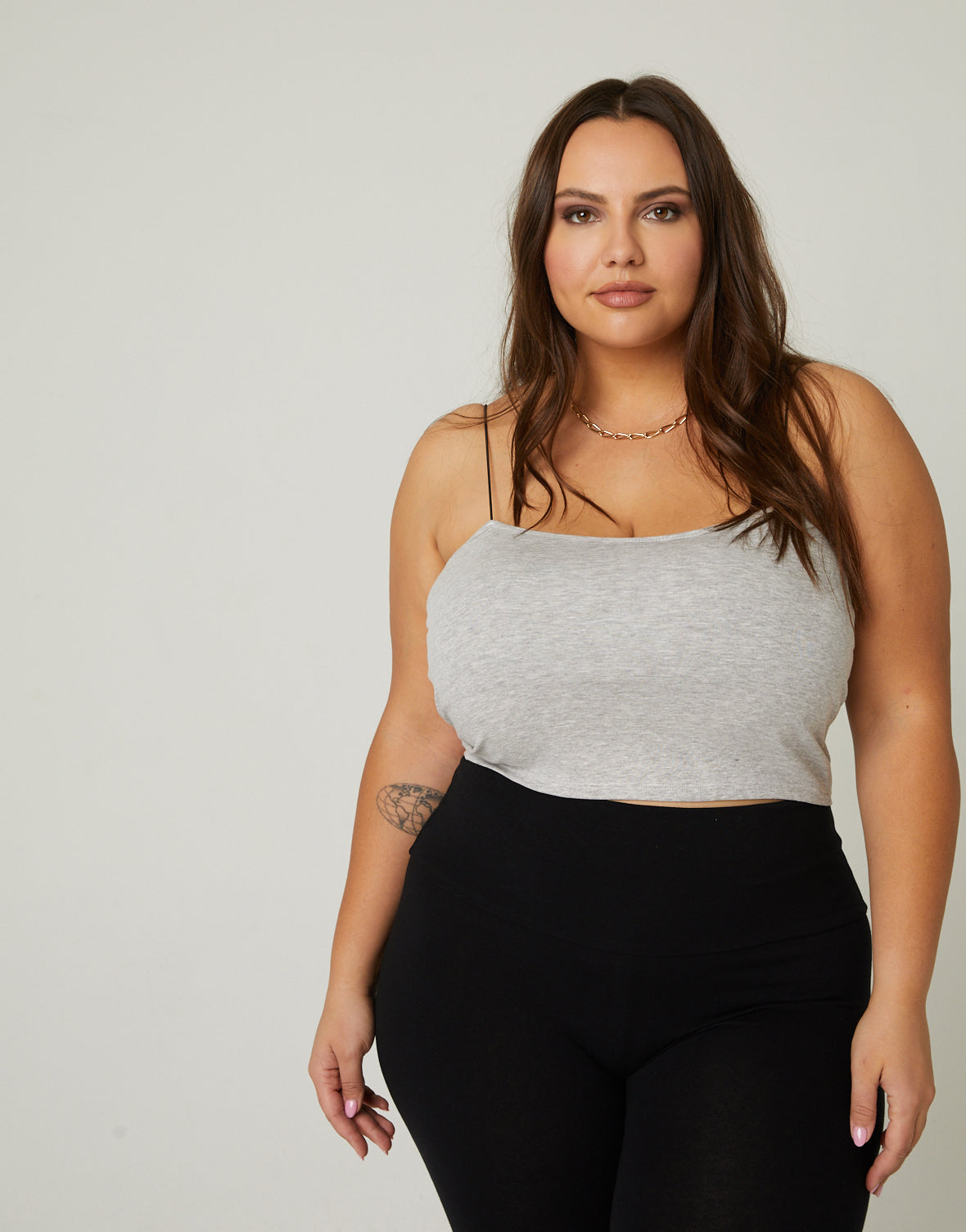 Plus Size Padded Spagetti Strap Camisole