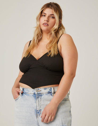 Plus Size Pointed Hem Tank
