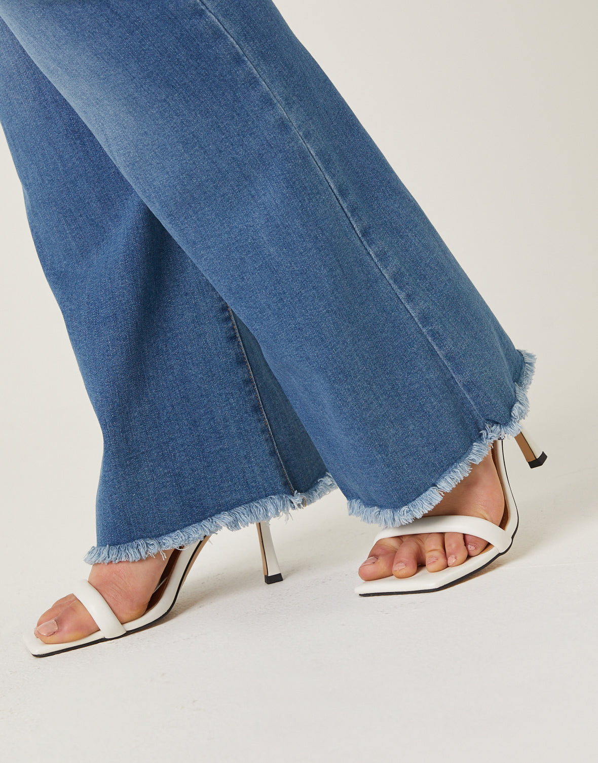 Plus Size Stretch Denim Flare Jeans