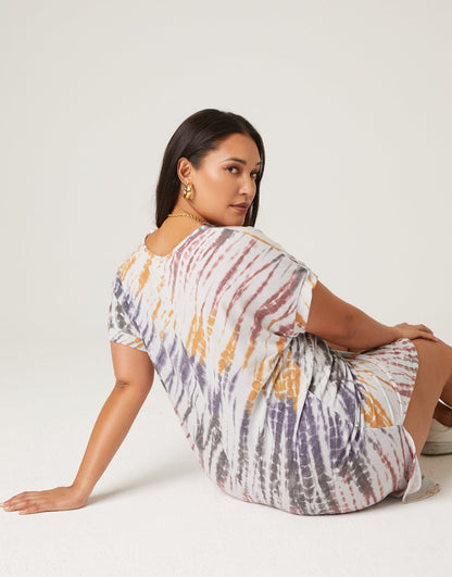 Plus Size Tie Dye T-Shirt Dress