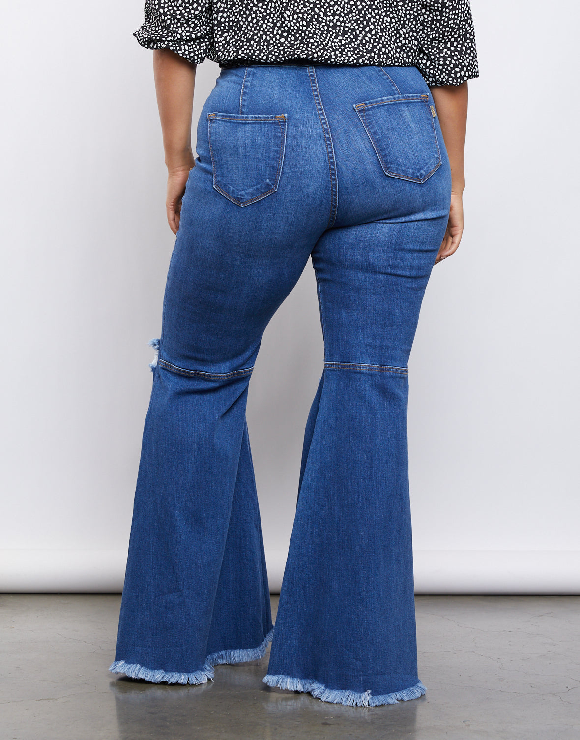 Plus Size Super Flared Jeans